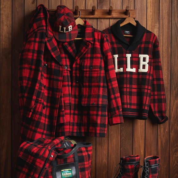 L.L.Bean x Todd Snyder Heritage Buffalo Check Wool Sweater - Picture 6 of 6